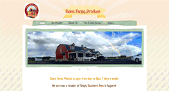 Desktop Screenshot of evansfarmsproduce.com