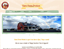 Tablet Screenshot of evansfarmsproduce.com